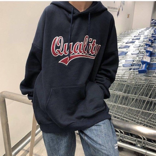 Áo Hoodie Quality đen