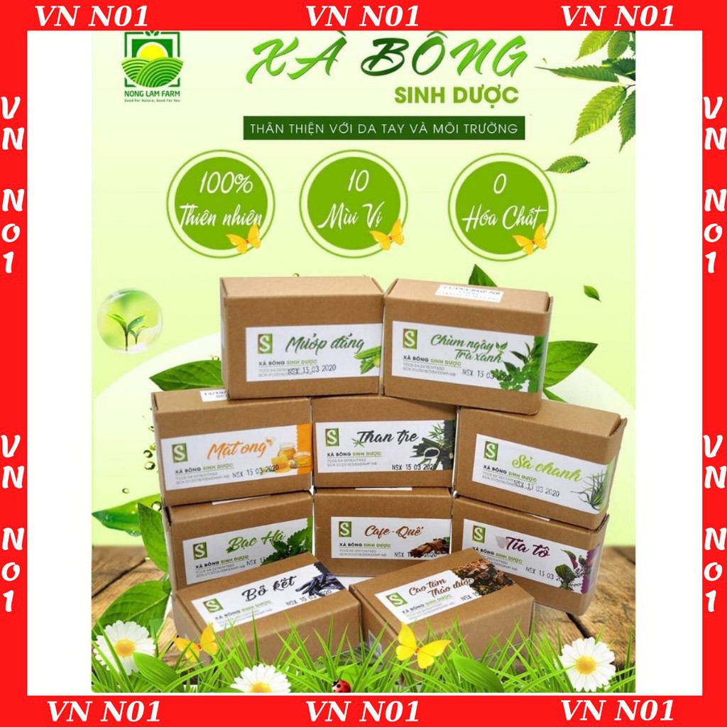 XÀ PHÒNG SINH DƯỢC (TẮM TRẮNG, DƯỠNG DA, HỖ TRỢ SẠCH MỤN)