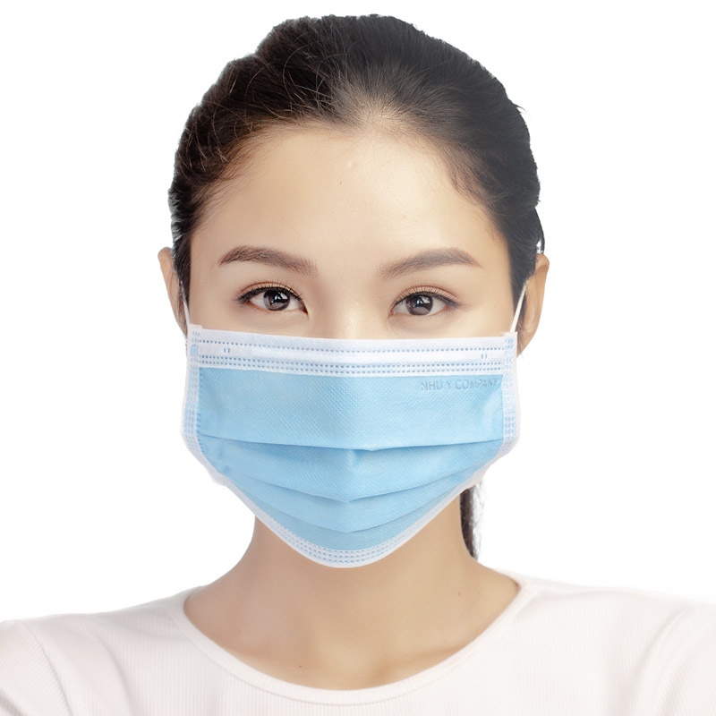 50 Chiếc - Khẩu Trang Y Tế 3 Lớp, Màu Xanh - Lọc Khuẩn, Lọc Mùi, Lọc Bụi, Thoáng Khí, Không Gây Dị Ứng - Takyhome7060