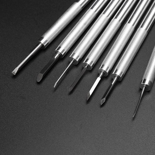 7Pcs  Carving  Tools Set Mini Walnut Engraving Aluminum Engraver Supply