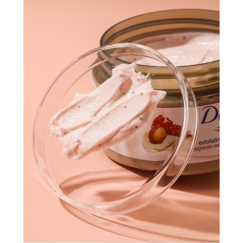Tẩy da chết Dove Exfoliating Body Polish bản Đức/Mỹ, tẩy tế bào chết toàn thân Dove