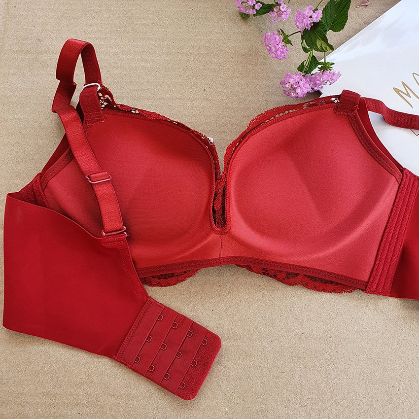 Áo lót nữ 6018 - Chất Ren - Đệm dày nâng ngực 4cm cho form ngực nhỏ