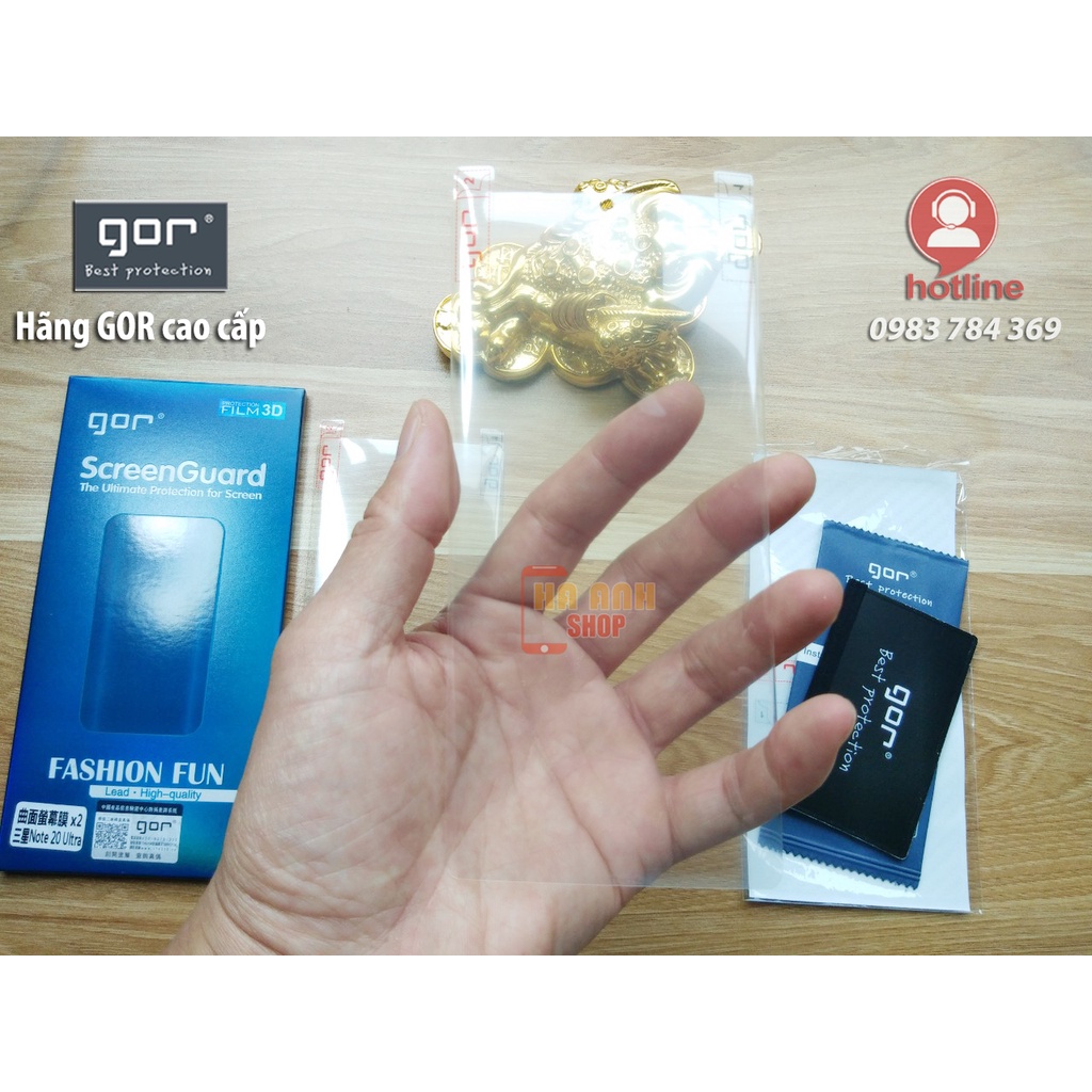 Miếng dán Samsung Note 20 Ultra Full màn hãng Gor cao cấp