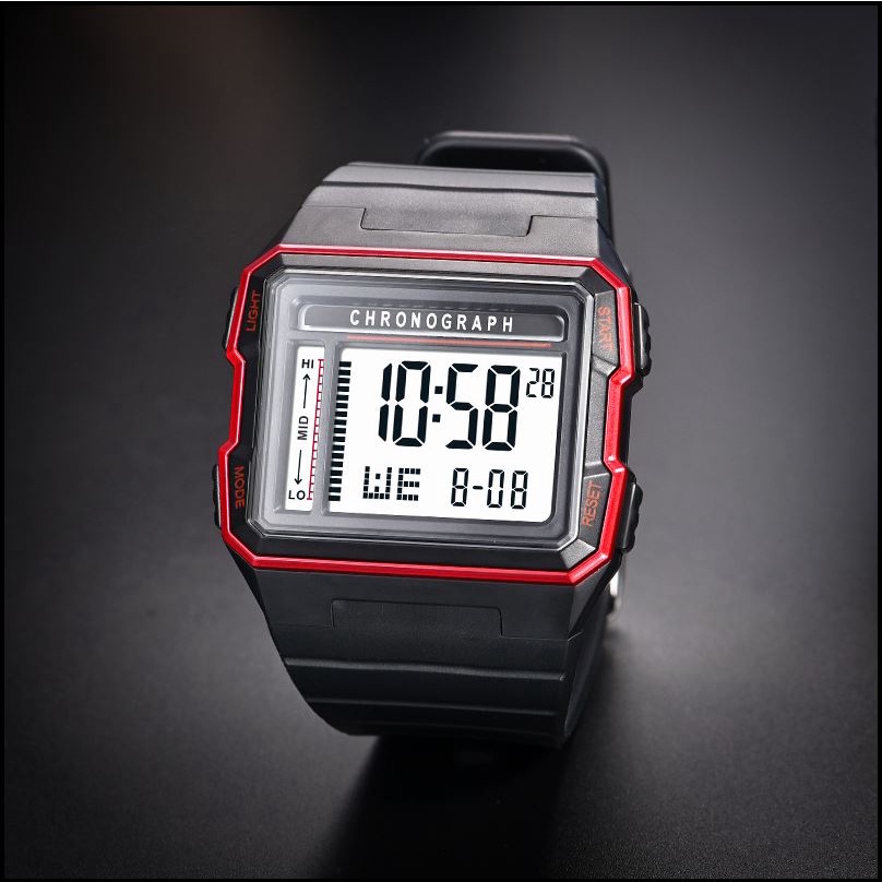 Đồng hồ Nam Lính Thủy Đánh Bộ Thể Thao,Chống Thấm Nước LED Báo Động,Kỹ Thuật Số Đeo Tay