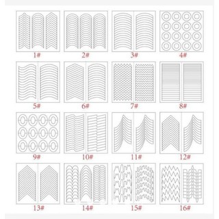 Bộ Dán Hỗ Trợ Vẽ Móng French Nail Sticker-sp247