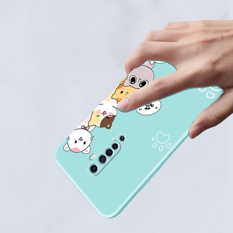Ốp lưng OPPO reno 2F reno2 F reno 2 F reno 2 Ốp Điện Thoại Silicon Mềm Mịn Bảo Vệ Cho OPPO reno 2F reno2 F reno 2 F reno 2 DZMM01 viền vuông cute