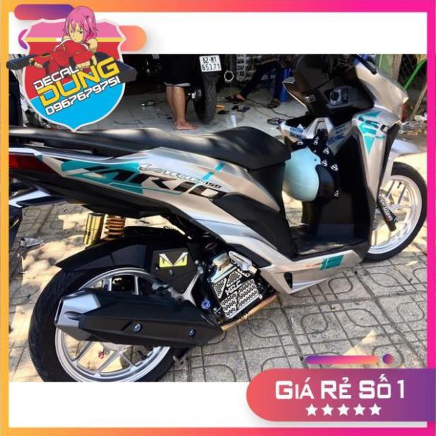 Tem xe Vario in trong dán xe bạc