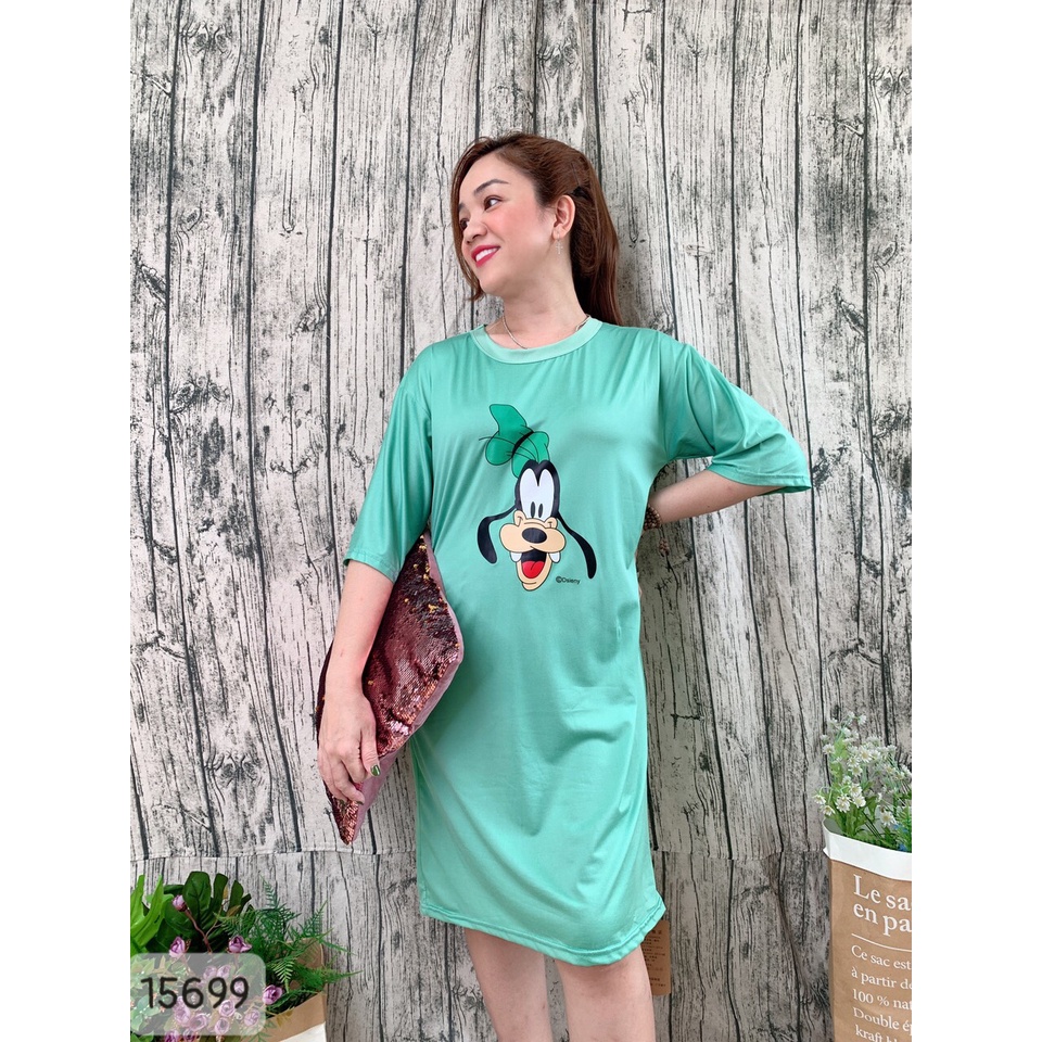 15699 Đầm BIG SIZE  mặc nhà hình C ún -D.N