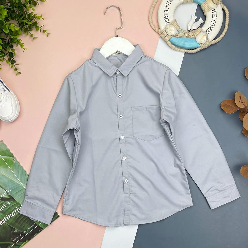 Áo sơ mi bé trai túi ngực LITIBABY size 8/14