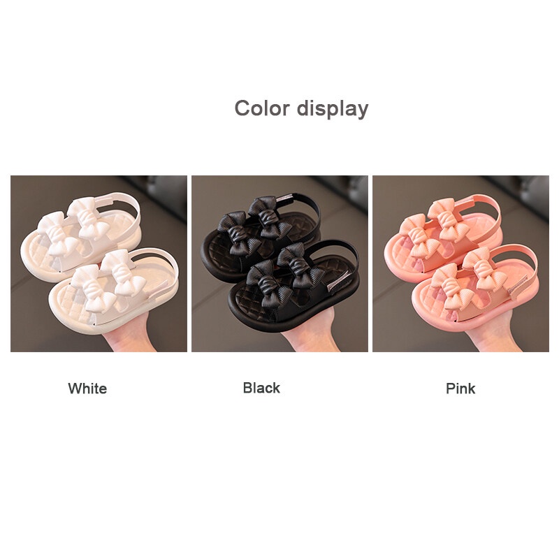 Xăng đan Công Chúa Đế Mềm Chống Trượt Hở Ngón Dành Cho Bé Gái