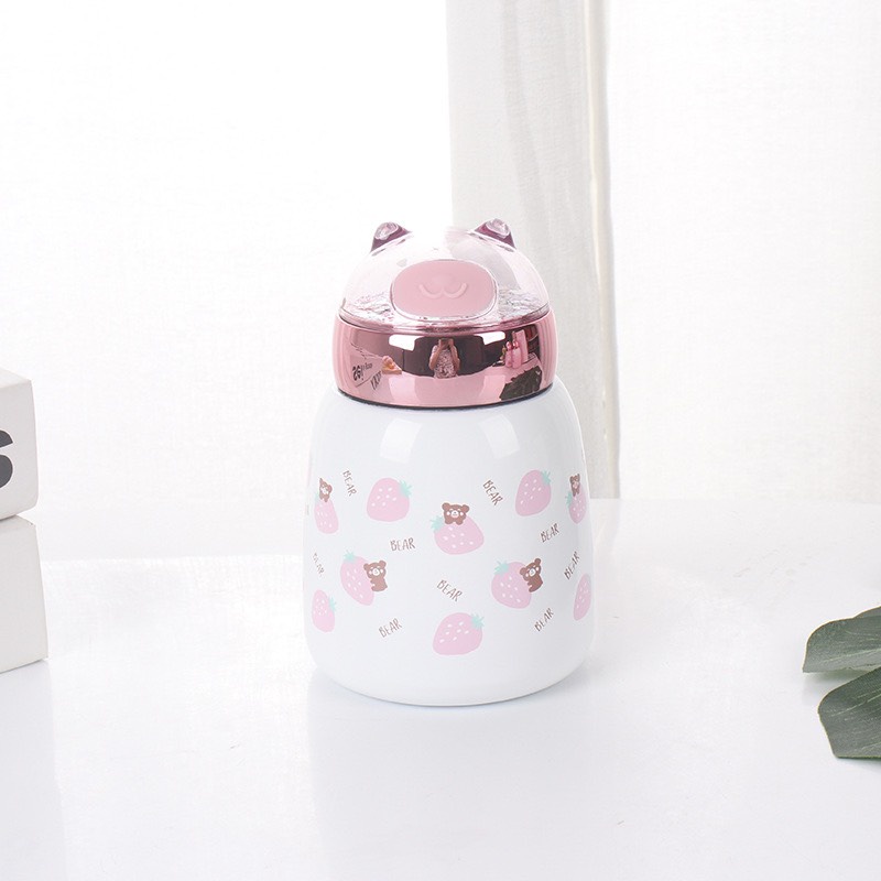 Bình giữ nhiệt con heo dễ thương cute, độc đáo 350ml