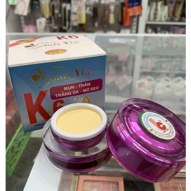 Kem Tuyết Yến mụn - thâm - trắng da mờ sẹo K6 - 25gr