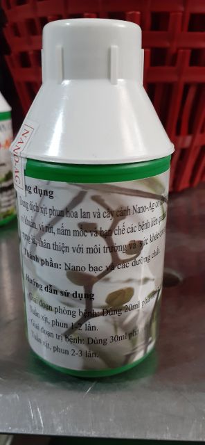 1 lọ nano bạc phòng nấm bệnh cho hoa lan, cây cảnh