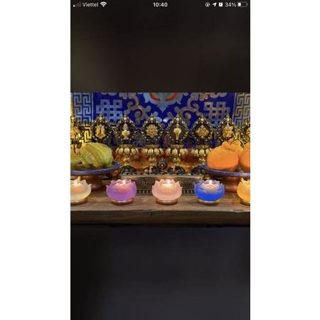 [PHÁP BẢO MINH CHÂU] Bộ 8 CÁT TƯỜNG ĐỒNG ĐẾ GỖ 20cm (H2119)