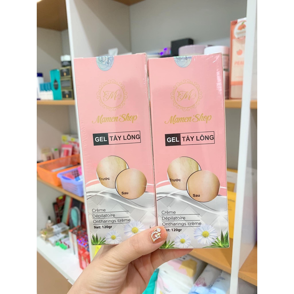 [CAM KẾT CHÍNH HÃNG] COM BO GEL TẨY LÔNG MAMEN SHOP KÈM SERUM CAO TRIỆT -KEM TẨY LÔNG MAMEN SHOP