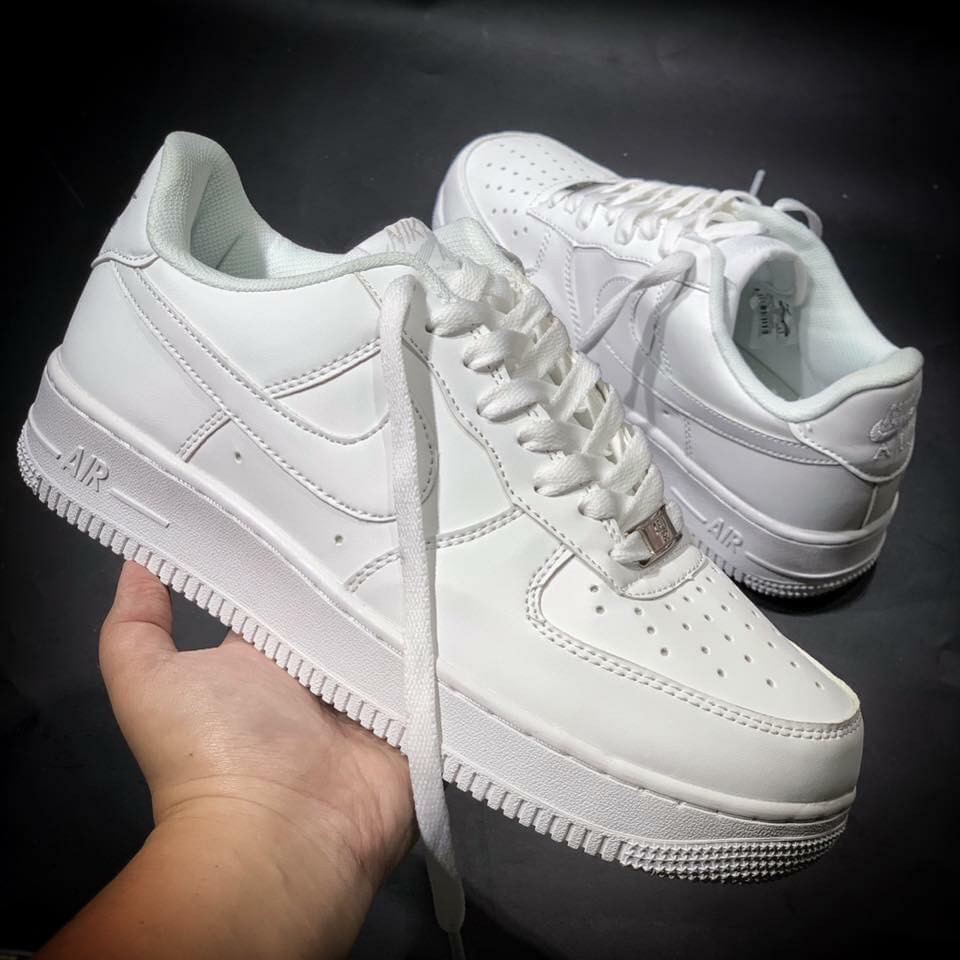 Giày Force trắng thấp cổ - giày sneaker air force one bản trung nam nữ | BigBuy360 - bigbuy360.vn