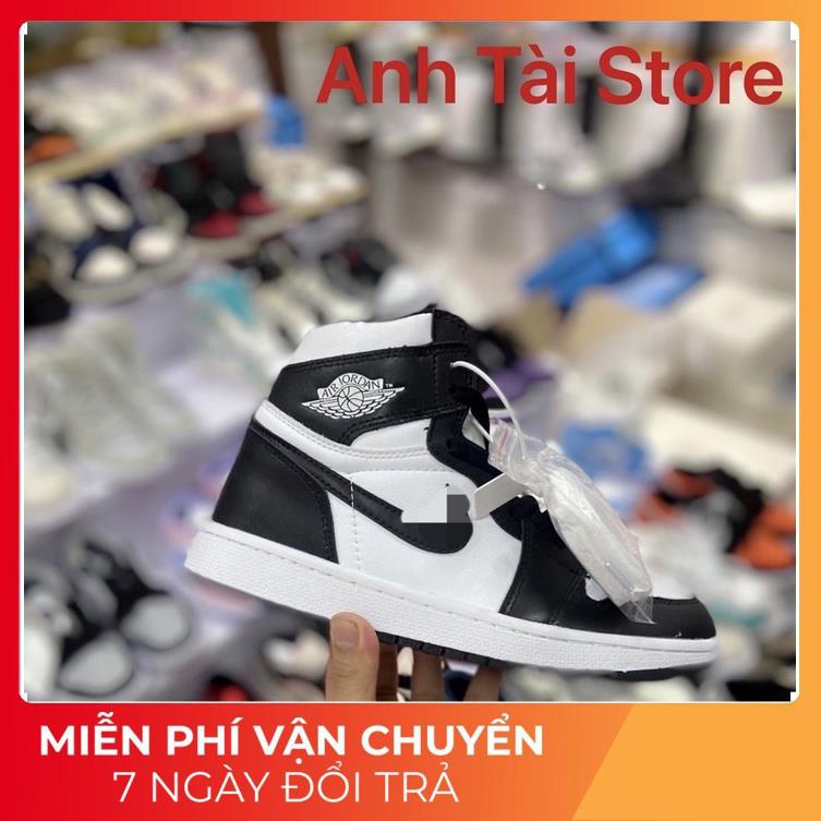 (Hàng sịn+tặng full bok phụ kiện+vớ+quà)Giày sneakers panda đen cổ cao nam nữ BZ 811