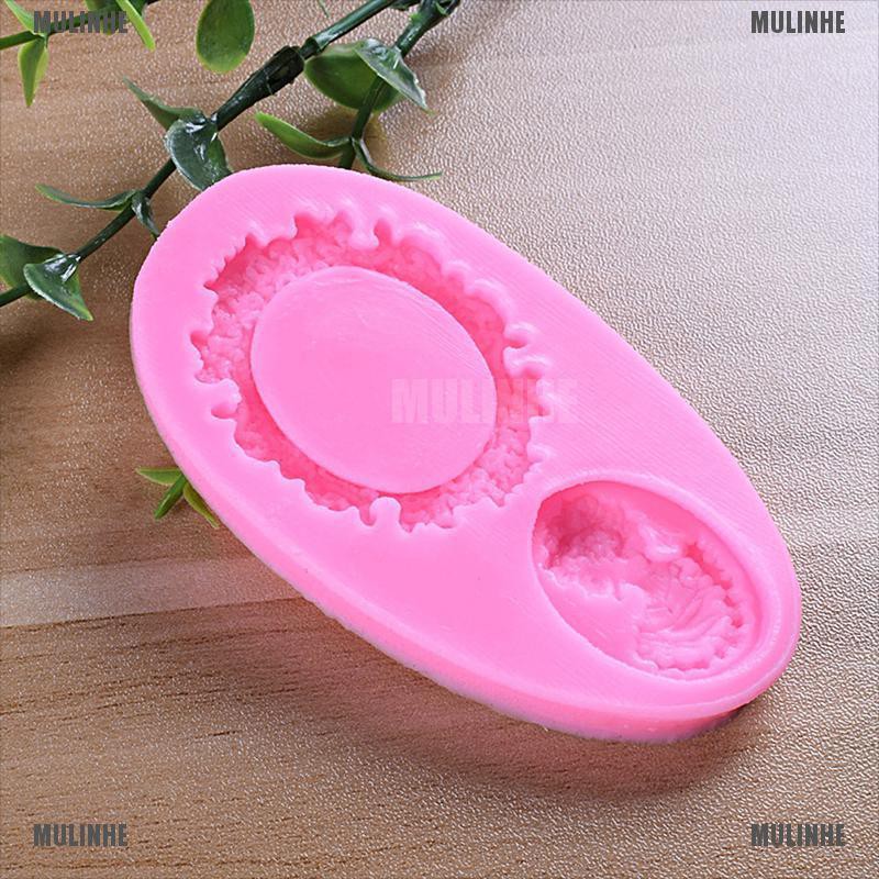 Khuôn Silicone Tạo Hình Khung Gương 3D Trang Trí Bánh