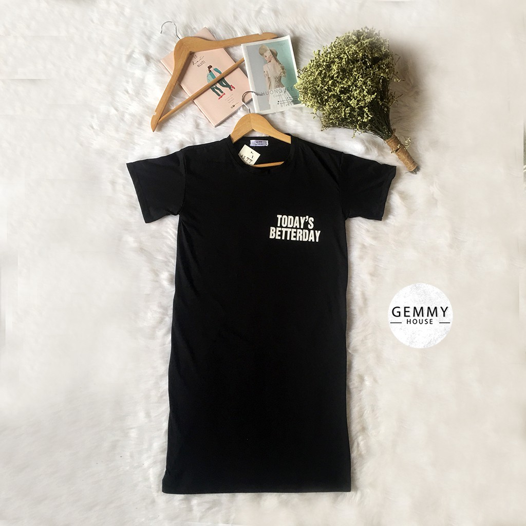 Váy xuông dài, Đầm suông bầu bigsize chất cotton Gemmy House in chữ Tobe | BigBuy360 - bigbuy360.vn