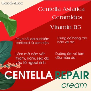 Kem dưỡng ẩm da dầu, kem dưỡng da mặt , kem dưỡng centella, GOODNDOC 50ML dược mỹ phẩm hàn quốc | BigBuy360 - bigbuy360.vn