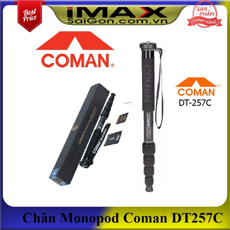 Chân máy ảnh Monopod Coman DT-257C, Carbon