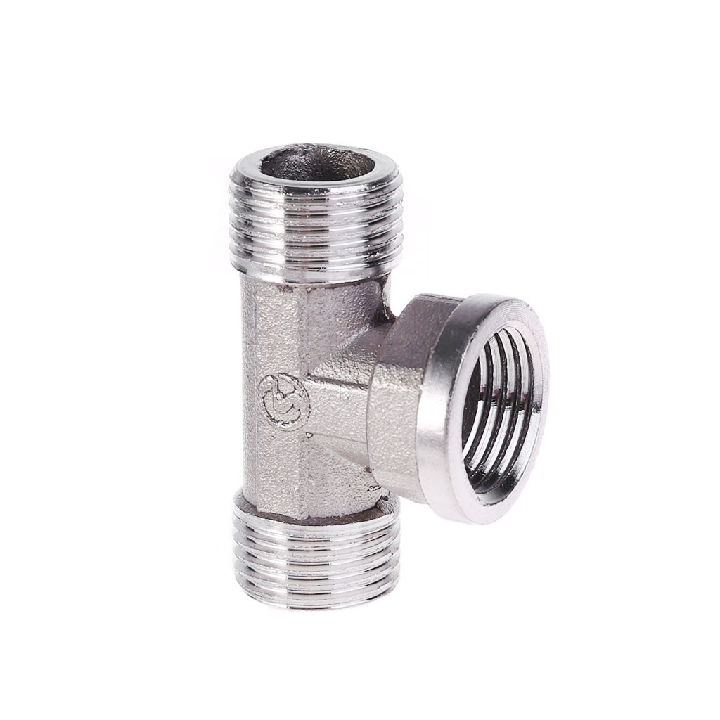 Van nối ống nước 3 đầu hình chữ T bằng thép không gỉ nhiều kích cỡ