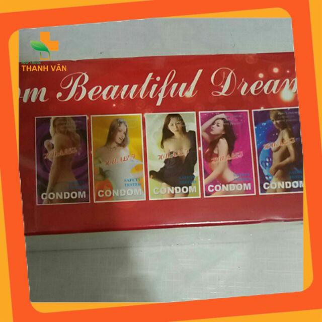 Bao cao su Hualei Beautiful Dream hộp 120 cái Cao cấp