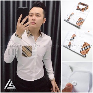 Áo Sơ Mi Nam GC Túi Vàng Dài Tay Form Chuẩn, Vải Cotton Lụa, Thoáng Mát, Chống Nhăn