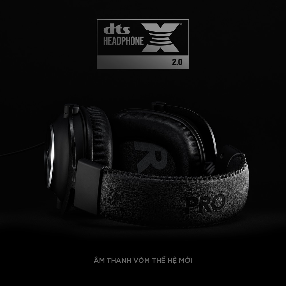 Tai nghe game Logitech G Pro X - Mic Blue Voice, âm thanh vòm, màn loa Pro-G 50mm, đệm tai cao su non