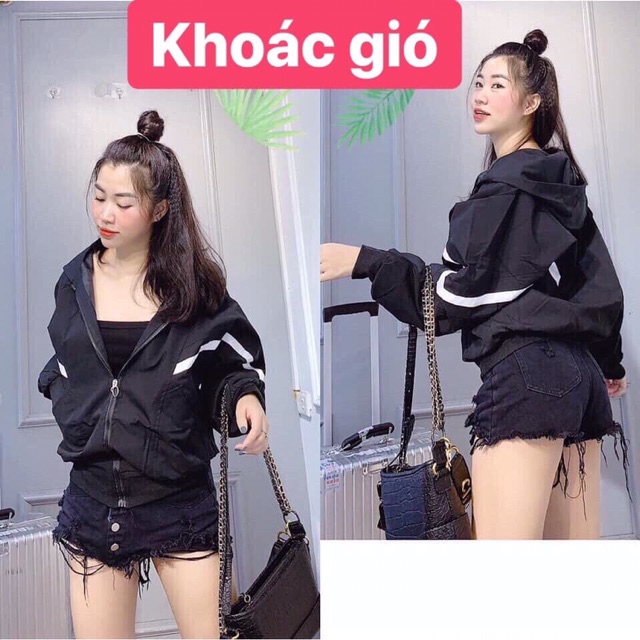 Áo khoác gió nữ 2 lớp hàng quảng châu loại 1