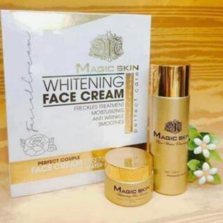 (TẶNG CHAI NƯỚC CÂN BẰNG DA) BỘ KEM FACE DƯỠNG TRẮNG DA MẶT CAO CẤP MAGIC SKIN