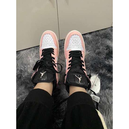 [Ảnh+Video thật][Full bill +box] Giày Thể Thao Air Jordan1 Hồng Đen cao cổ cho nữ, Giày Sneaker JD1 màu Hồng Thời Trang | BigBuy360 - bigbuy360.vn