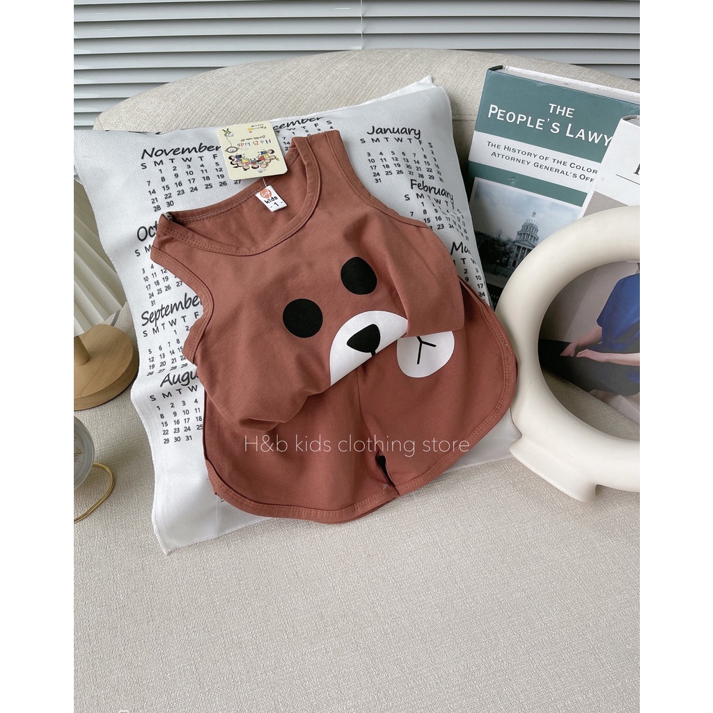 Bộ sát nách cho bé  bộ ba lỗ  PEEKABOO cho bé trai bé gái  chất thun lạnh cao cấp siêu mềm siêu mát A23