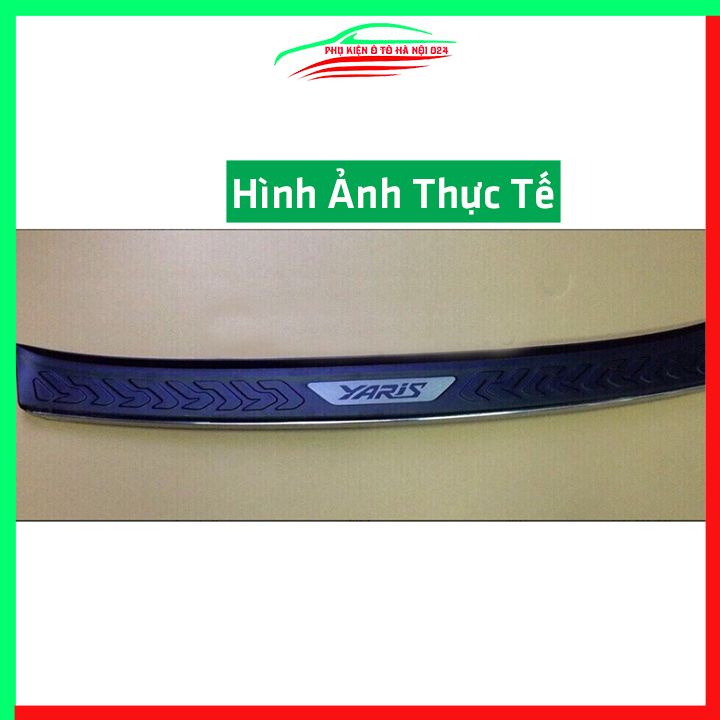 Ốp chống trầy cốp ngoài nhựa đen Yaris 2017-2019 hàng loại 1 dán cốp sau chống xước trang trí xe