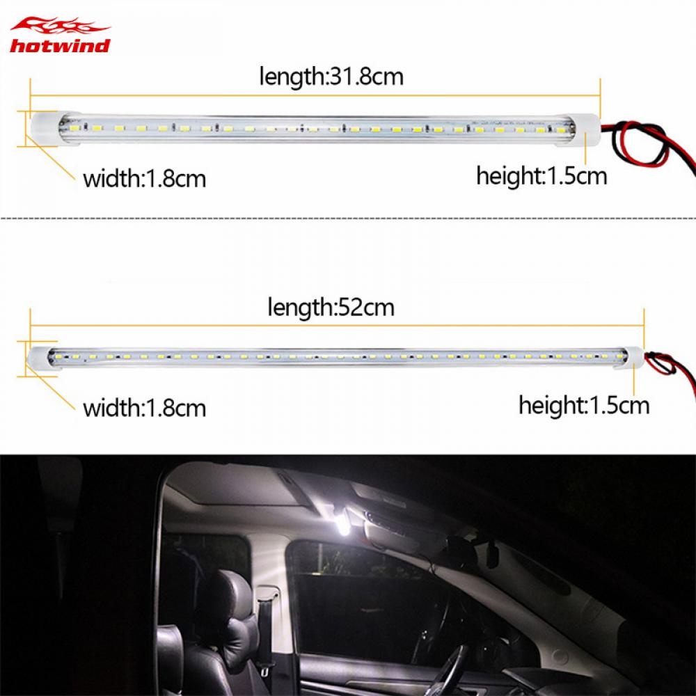 Thanh Đèn LED 24 Bóng 12V/24V 36 Bóng Có Công Tắc Cho Xe Hơi