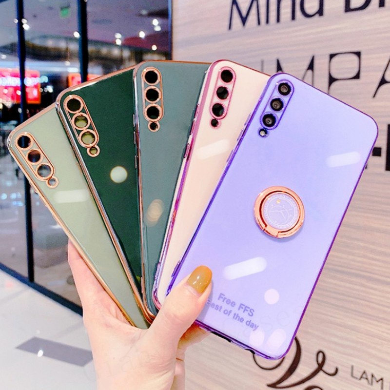 Ốp Điện Thoại Mềm Họa Tiết Đồng Hồ 6D Có Nhẫn Đỡ Chống Rơi/Trầy Xước Cho Samsung A02S A20 A30 A20S A31 A51 A52 4G 5G A02