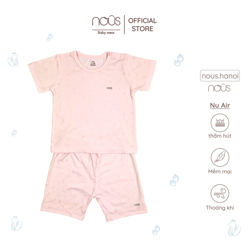 [FULL] Bộ Quần Áo Cộc Nous Cài Vai Nous Mẫu hè NOUS 2021 (Size 12-18M Đến 18-24M)