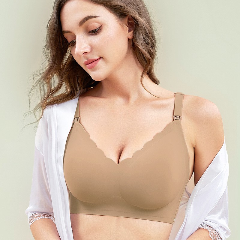 Áo Ngực cotton Thoải Mái Cho Phụ Nữ Cho Con Bú Cúp M-2XL