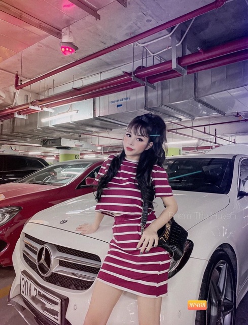 Set Váy Kẻ Nữ Cá Tính chỉ chọn live