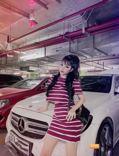 Set Váy Kẻ Nữ Cá Tính chỉ chọn live