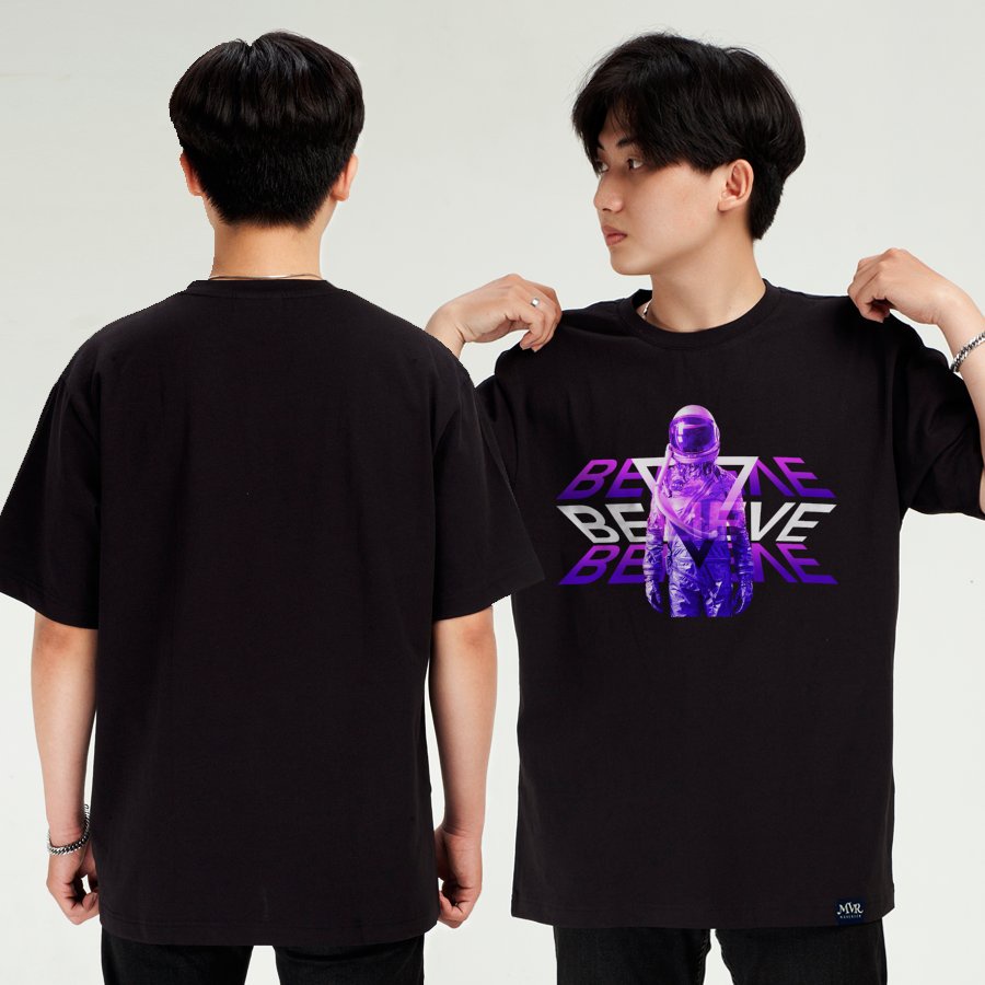 Áo thun unisex phi hành gia astronaut phong cách nasa mỹ Maverick MVR big size 100Kg oversize KK40121