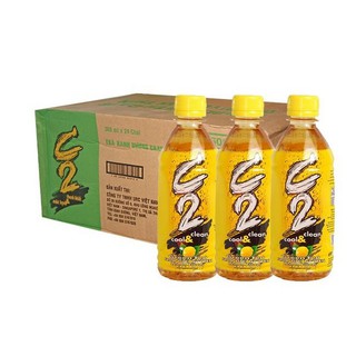 trà xanh C2 hương Chanh 360ml -Combo lốc 6 chai .