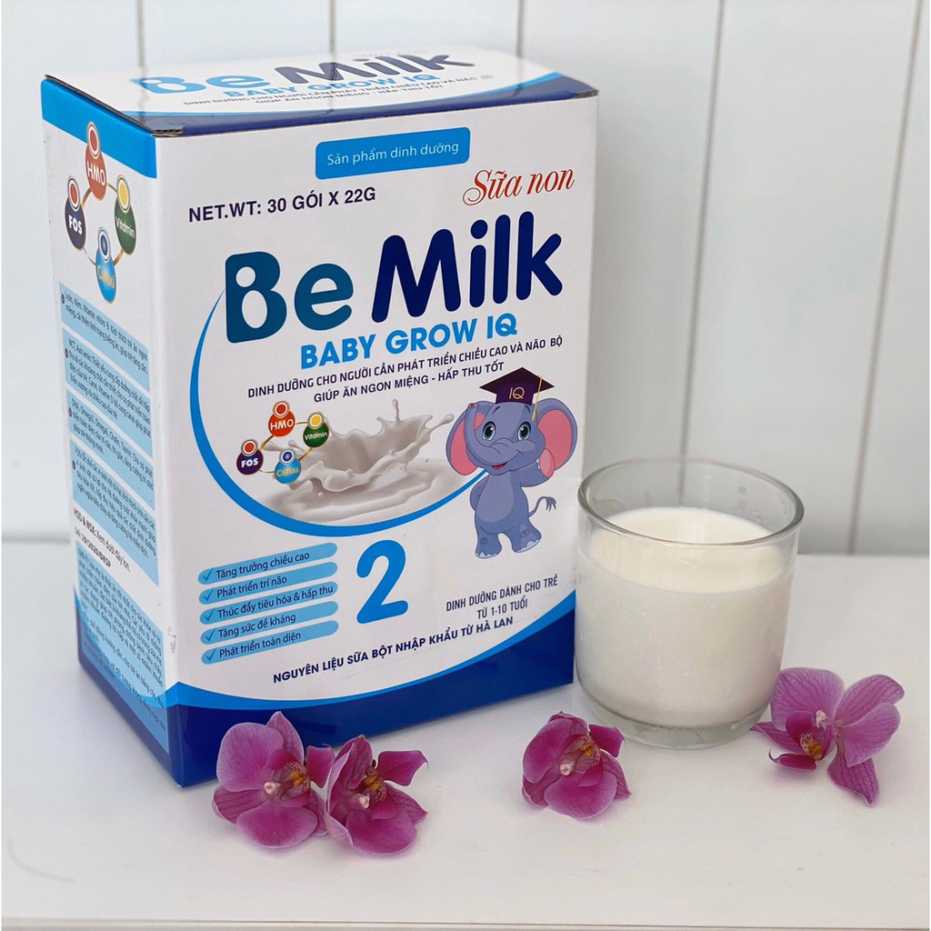[Chính hãng check mã code]Sữa non Be milk Baby Grow IQ 2 400g&800g,vacxin tăng sức đề kháng,phát triển toàn diện cho trẻ