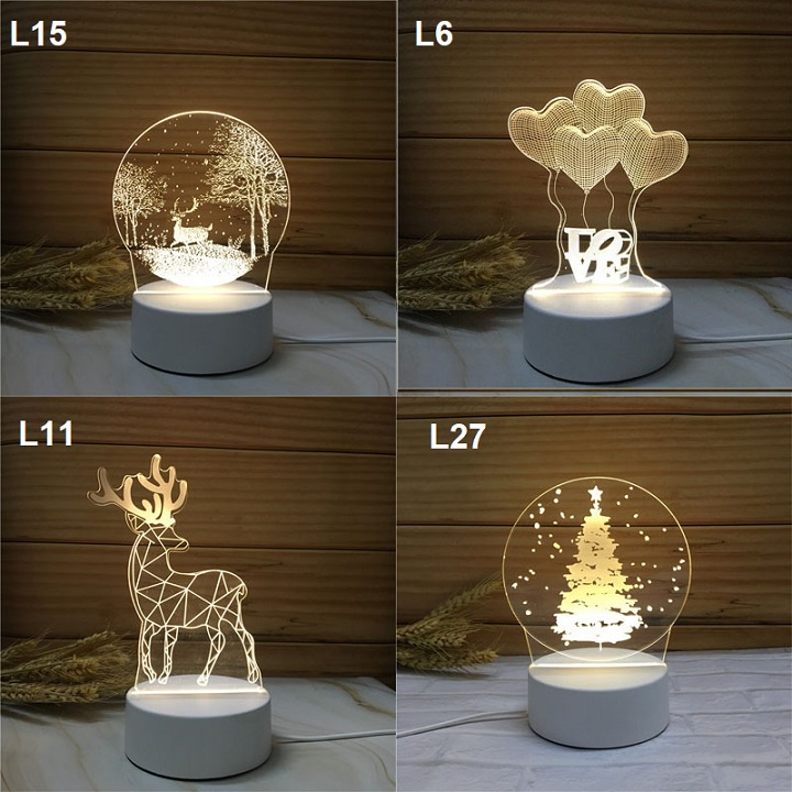 Đèn để bàn trang trí 3D nhiều mẫu mã, đèn ngủ LED để bàn trang trí phòng khách, phòng ngủ, quán trà, coffee, bền, rẻ,lạ
