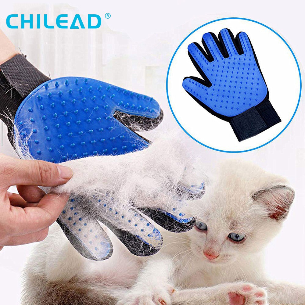【CHILEAD】Găng tay chải lông mát xa cho thú cưng
