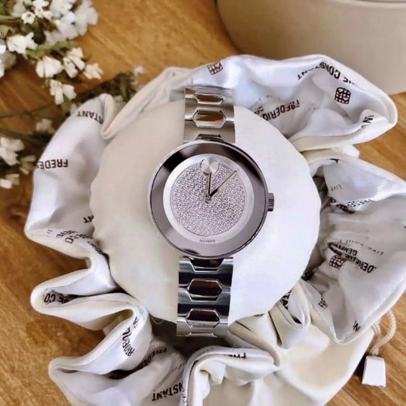 💃⌚️Đồng Hồ Nữ MOVADO Bold 3600567 Siver Glitz Dial Watch 32cm — Phong cách, thanh lịch và sang chảnh