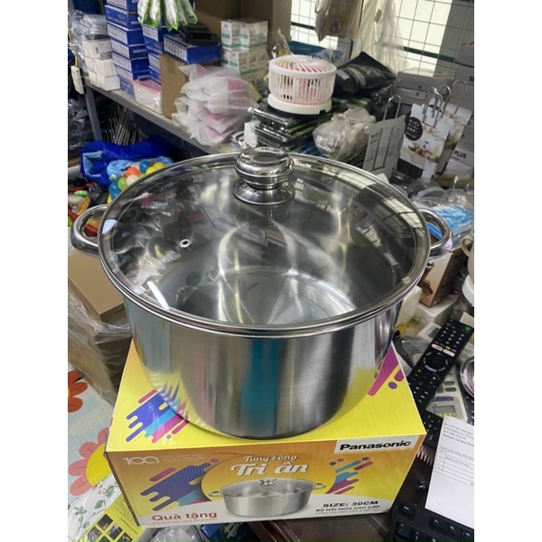 NỒI LUỘC GÀ INOX 30CM SIÊU TO-QUÀ TẶNG TỪ PANASONIC