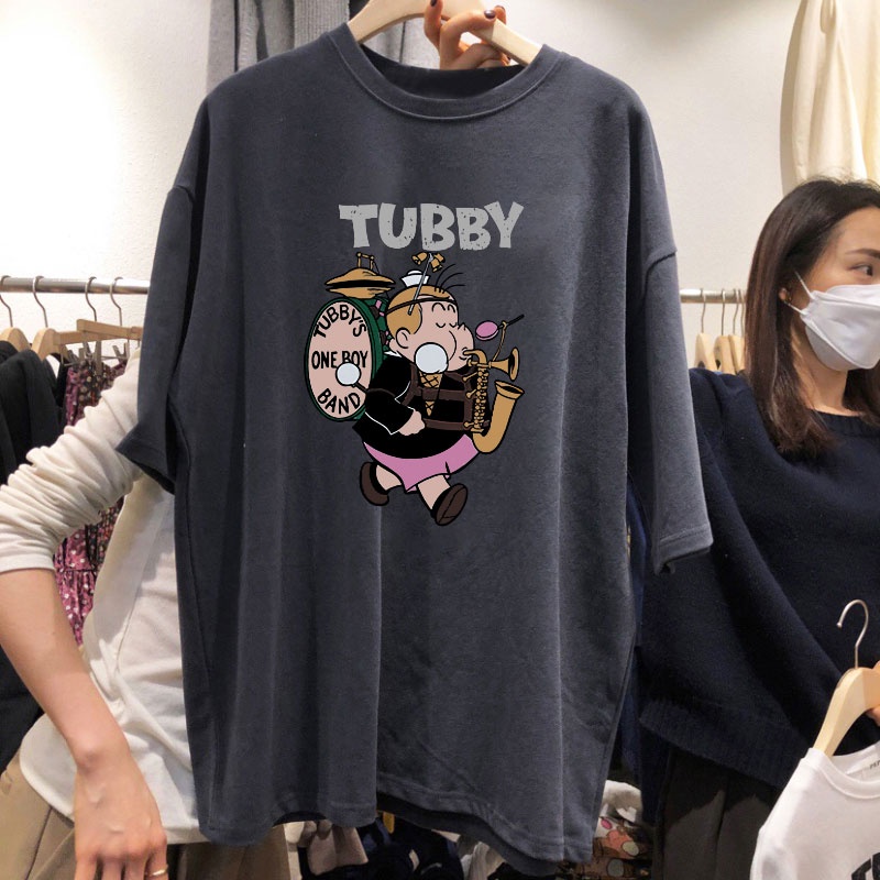 NRVP Mới Áo Thun Cotton Tay Ngắn Cổ Tròn Thời Trang Mùa Hè Phong Cách Hàn Quốc Cho Nữ