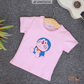 Áo trẻ em doremon nổi bật thun cotton mềm mịn phông mát mẻ đủ size cho bé - ảnh sản phẩm 4