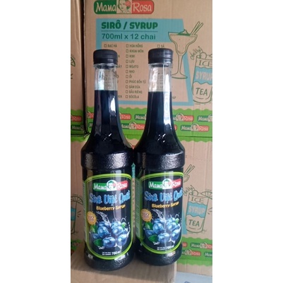 Si Rô Việt Quất Mama Rosa chai 700ml
